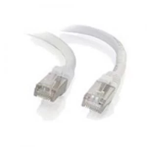 Image of C2G 0.3m Cat6a Booted Shielded (SSTP) Network Patch Cable White