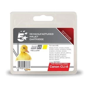 Image of 5 Star Office Canon CLI8 Yellow Inkjet Cartridge