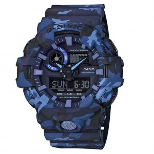 Image of Casio G-SHOCK Standard Analog-Digital Watch GA-700CM-2A - Navy Blue Camouflage
