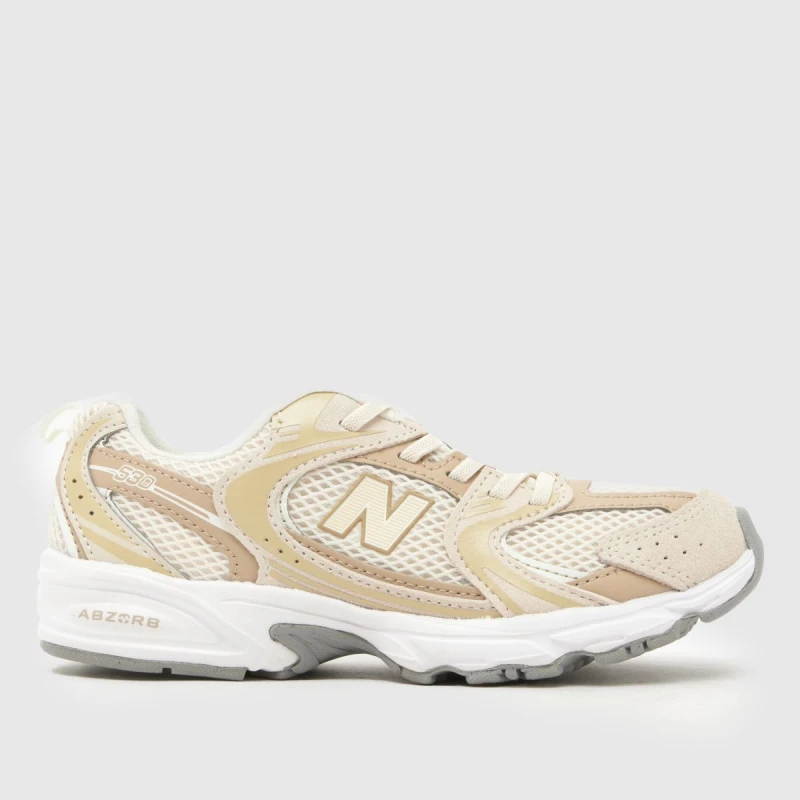 Image of New Balance Linen 530 Junior Trainers Stone Multi UK 10 (EU 28)
