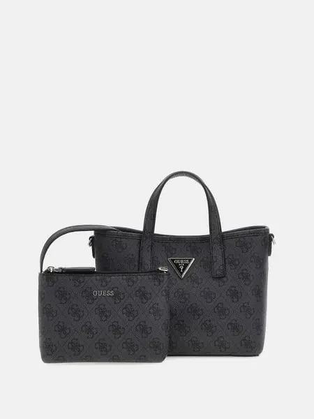 Image of Guess Latona 4G Logo Mini Handbag 14859017 Black