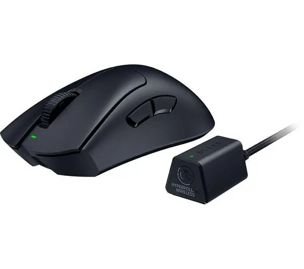 Image of RAZER DeathAdder V3 Pro Wireless Optical Gaming Mouse - Smooth-Touch, Black 8886419334286