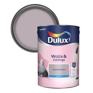 Image of Dulux Walls & Ceilings Dusted Fondant Matt Emulsion Paint 5L