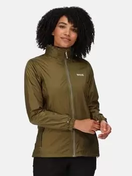 Image of Regatta Corinne Iv Waterproof Packable Jacket, Khaki, Size 20, Women