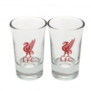 Image of Liverpool FC 2 Pack Shot Glass Set