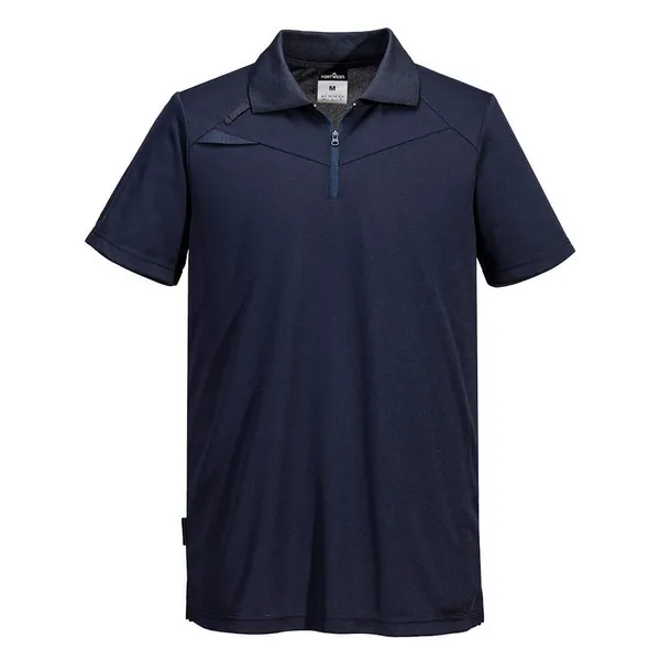 Image of Portwest DX4 Short Sleeve Polo Shirt DX410ANRXL Colour: All Navy