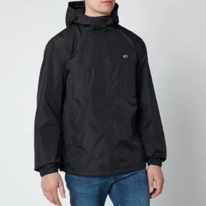 Image of Tommy Jeans Mens Packable Windbreaker Jacket - Black - S