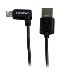 Image of 2m Angled Black Lightning Cable
