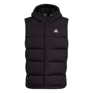 Image of adidas Helionic Hooded Down Vest Mens - Black