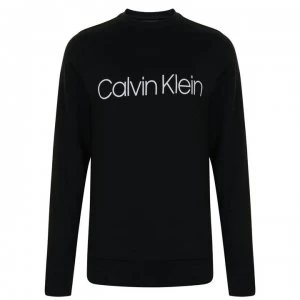 Image of CALVIN KLEIN Logo Sweatshirt - Black