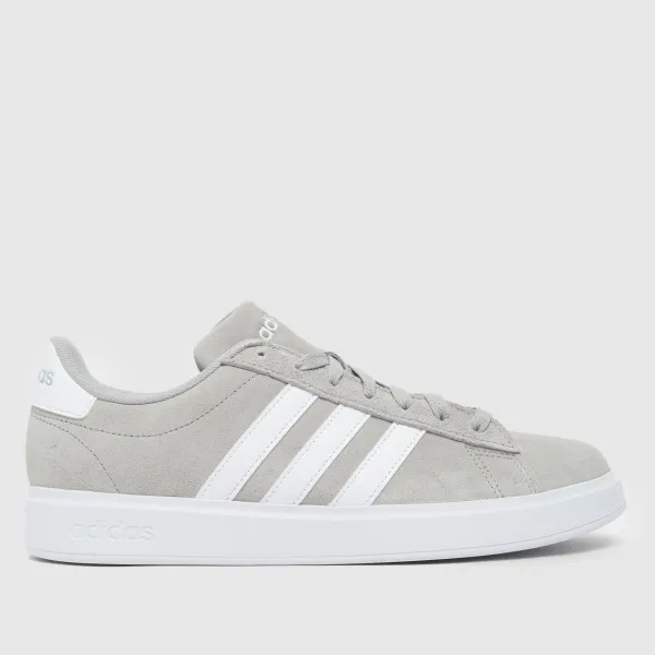 Image of adidas grand court 2.0 trainers in light grey