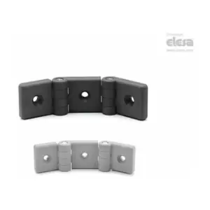 Image of Elesa - cfi Double hinges for profiles Technopolymer CFI.45-45/45 SH-6-C33