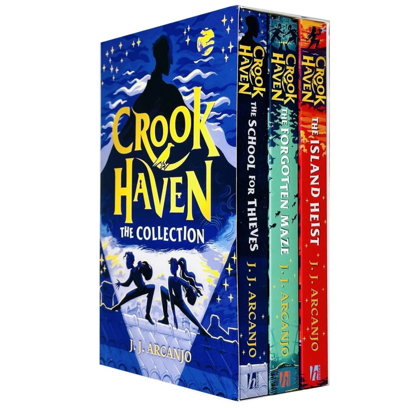 Image of Crookhaven the Collection 3 Books Set By J J Arcanjo(The Island Heist, The School for Thieves & The Forgotten Maze) J.J. Arcanjo Books