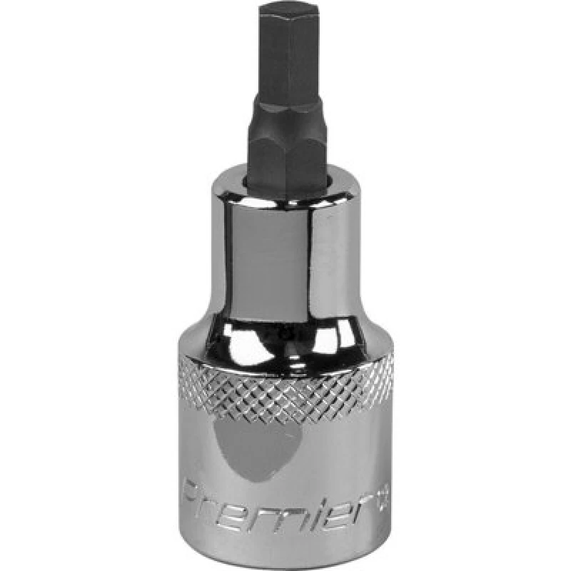 Image of Loops 6mm Forged Hex Socket Bit - 1/2" Square Drive - Chrome Vanadium Wrench Socket Multi