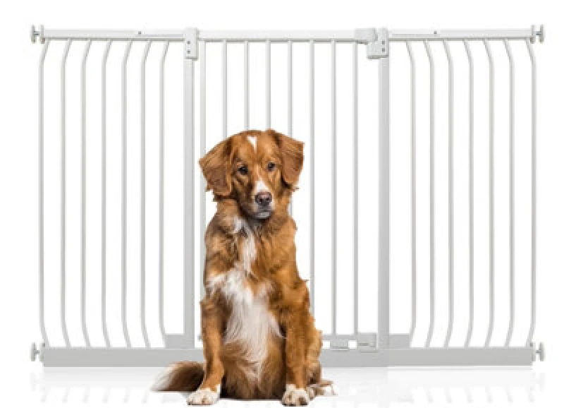 Image of Bettacare Extra Tall Elite Dog Gate, 161Cm - 170Cm, Matt White, Extra Tall 96.8Cm In Height, Pressure Fit Pet Gate