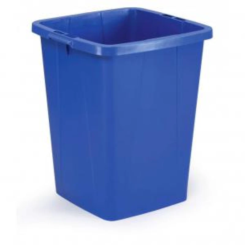 Image of Durable DURABIN 90L Square - Food & Freezer Safe Waste Recycling Bin - Blue Blue unisex