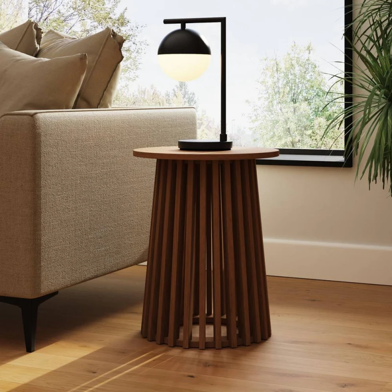 Image of GFW Kaleb Side Table in Walnut Walnut Unisex
