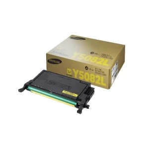 Image of Samsung CLT Y5082L Yellow High Yield Toner Cartridge SU532A