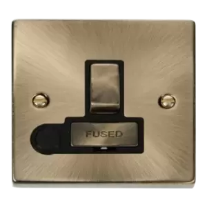 Image of Click Scolmore Deco Ingot 13A Flex Outlet Switched Fused Spur Unit - VPAB551BK