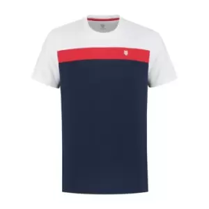 Image of 104229-989 HERITAGE SPORT TEE CLASSIC NAVY / RED / White - S