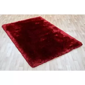 Image of Plush Plush-Red 140cm x 200cm Rectangle - Red