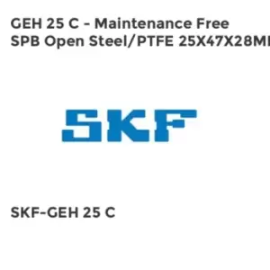 Image of GEH 25 C - Maintenance Free SPB Open Steel/PTFE 25X47X28MM