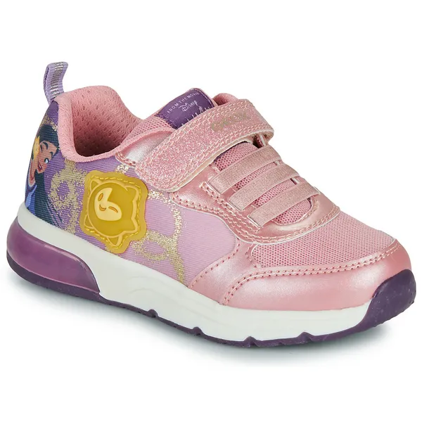 Image of Geox SPACECLUB Girls Childrens Shoes Trainers in Purple - Sizes 7 toddler,7.5 toddler,8.5 toddler