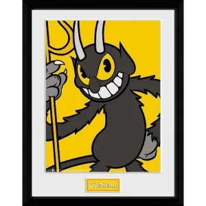 Image of Cuphead The Devil Framed Collector Print