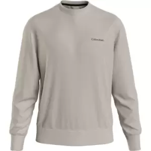 Image of Calvin Klein Micro Logo Repreve Sweatshirt - Beige
