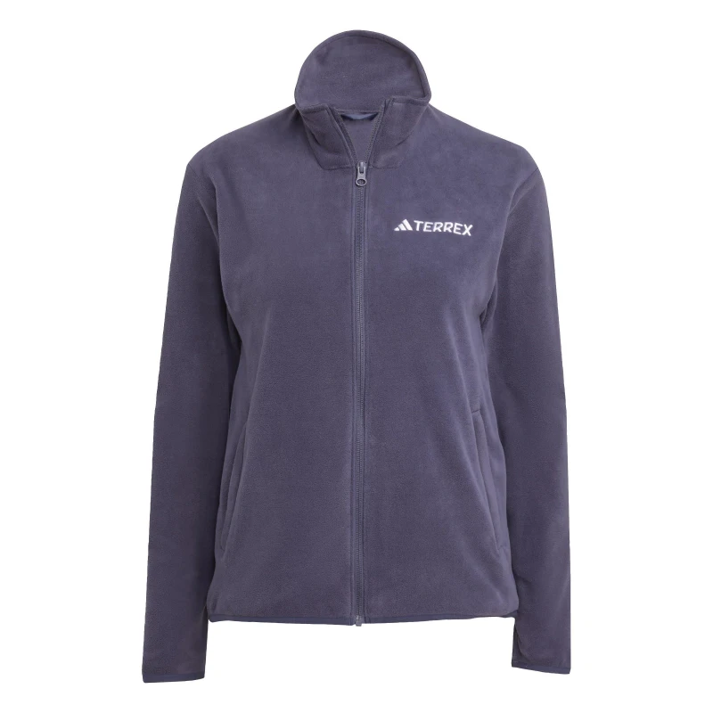 Image of Womens full-zip fleece adidas Terrex Essentials Violet Female XS