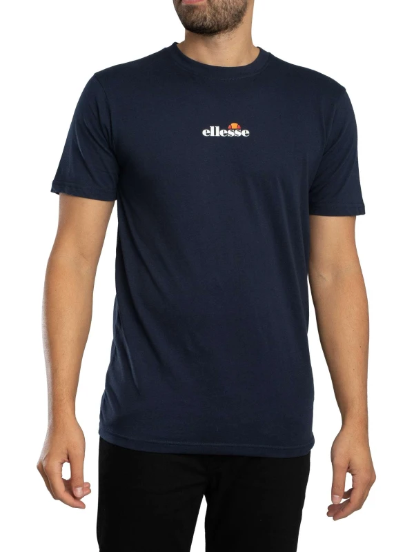 Image of Ellesse Mens Ollio 2 Tee in Navy Size: Small Navy Male S