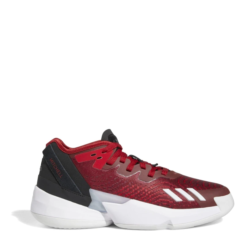 Image of adidas D.O.N. Issue #4 Basketball Shoes Junior Red/Wht/Blk male 4 (36.5)