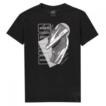 Image of Puma Sneakers T Shirt Junior Boys - Black