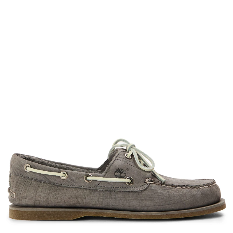 Image of Timberland Mens Boat Shoes Med Grey Nubuck male 6.5 (40)