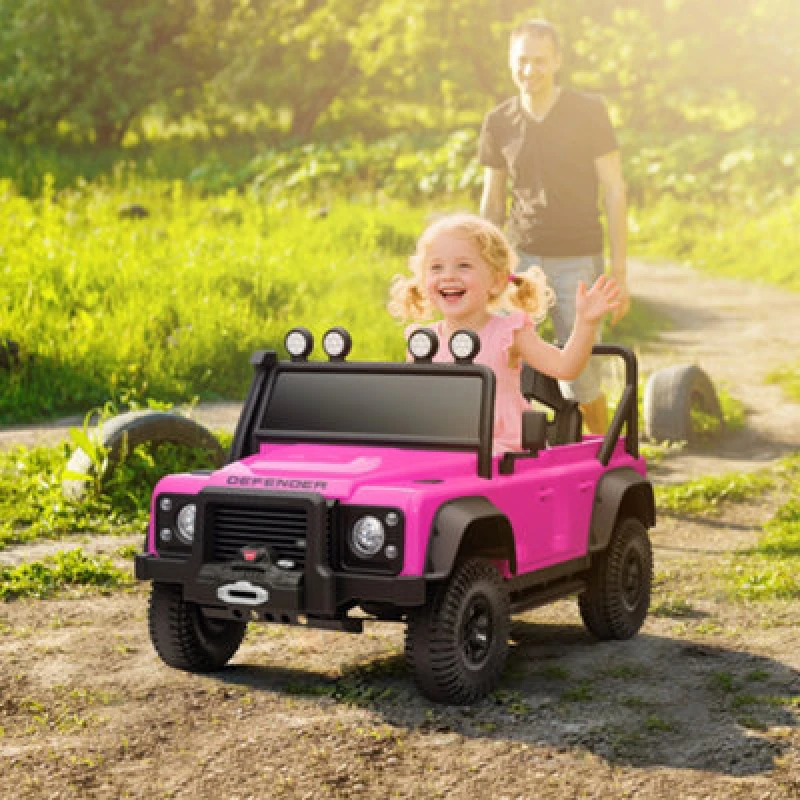 Image of AIYAPLAY Kids Ride On Car, 12V Battery-Powered Electric Car with Remote Pink 370-386V70PK