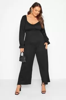 Image of Corset Long Sleeve Jumpsuit
