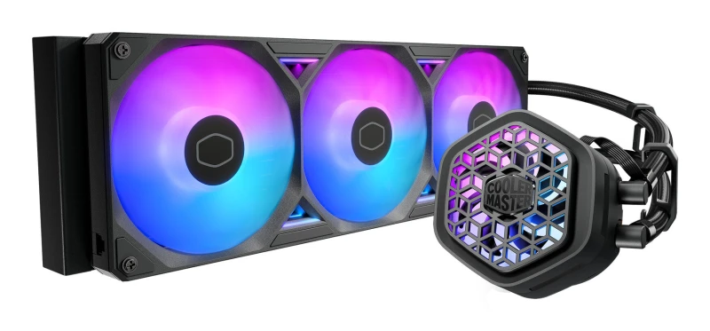 Image of Cooler Master Cooler Master MasterLiquid Atmos II 360 VRM Fan Black Processor Liquid cooling kit 12cm 4719512159712