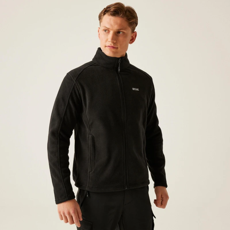 Image of Regatta 'Hedman II' Heavyweight Full Zip Fleece Jet Black