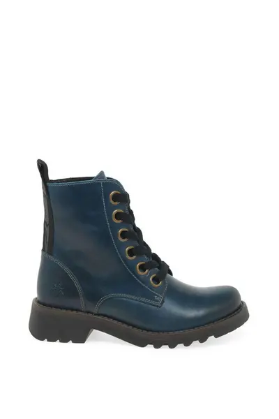 Image of Fly London 'Ragi' Military Style Boots Royal