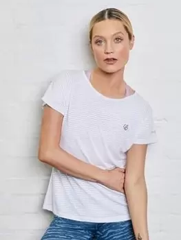 Image of Dare 2b Laura Whitmore Defy II T-Shirt -White, Black, Size 14, Women