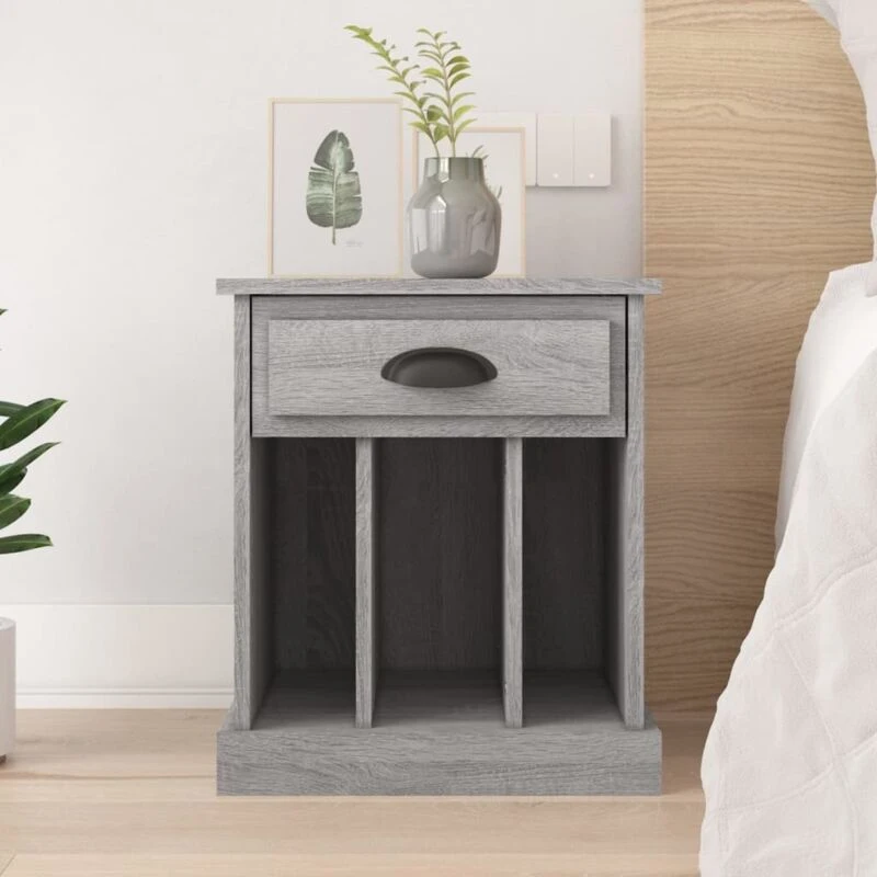 Image of VIDAXL Bedside Cabinet Grey Sonoma 43x36x50cm Vidaxl 8720845792466