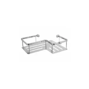 Image of Baskets Corner Shower Shelf - Chrome - 864C - Chrome - Miller