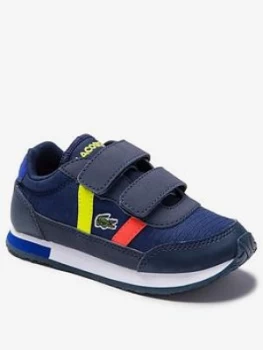Image of Lacoste Boys Partner 0320 Strap Trainer - Navy