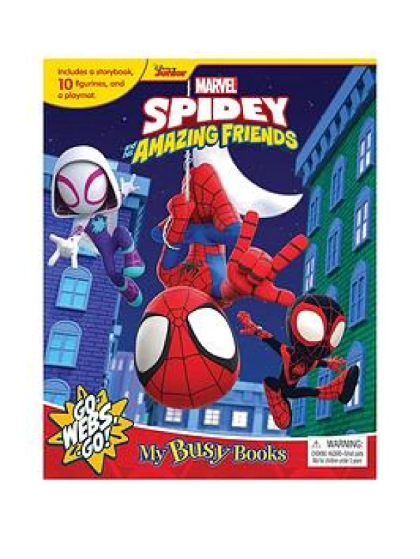 Image of Spidey And His Amazing Friends My Busy Book One Colour W93A1 Unisex