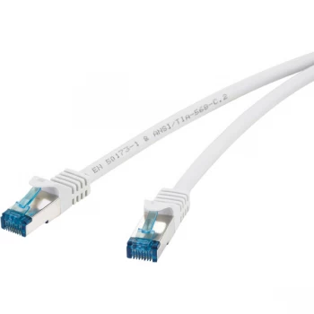 Image of Renkforce 1381762 Cat 6A Patch Lead 3m - Grey