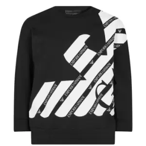 Image of EMPORIO ARMANI Boys Bold Eagle Sweatshirt - Black