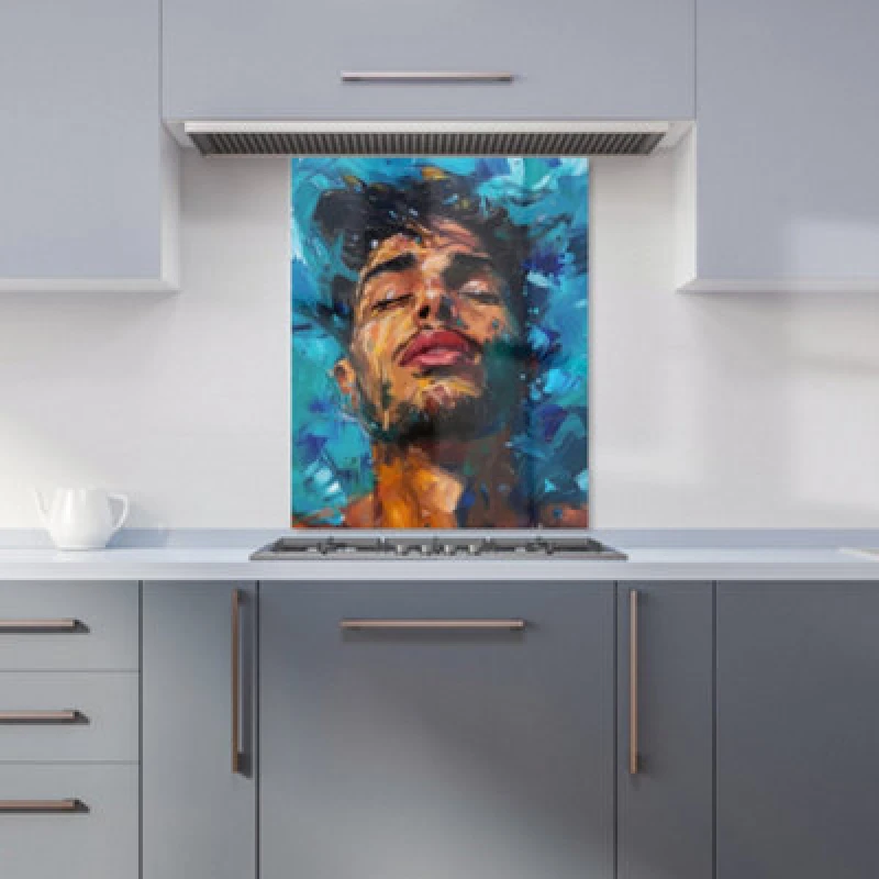 Image of Warren Reed Designer Vivid Serenity Kitchen Splashback