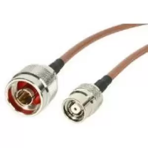 Image of Intermec 4m, RP-TNC/N coaxial cable Brown