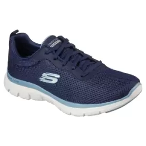Image of Skechers Womens Flex Appeal 4.0 Brilliant View Shoes Navy/Blue UK5