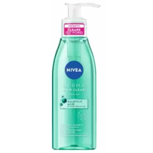 Image of Nivea Derma Skin Clear Wash Gel Salicylic & Niacinamide 150ml
